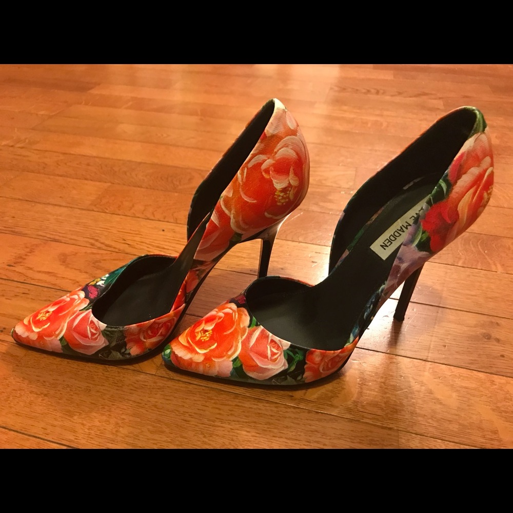 Steve Madden Varsity Floral Multi D'Orsay Pumps